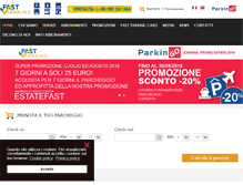 Tablet Screenshot of fastparkingcatania.com